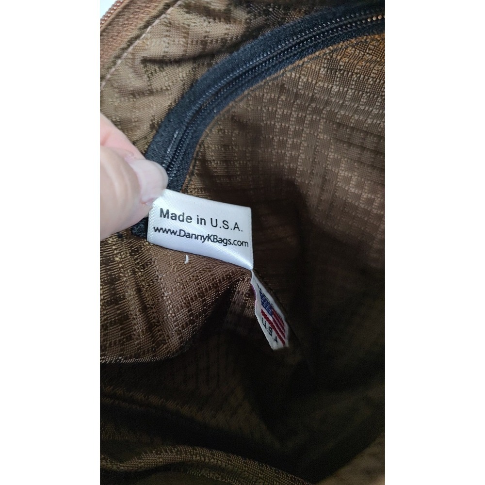 Danny K Beverly Hills Crossbody Bag Multicolor Stripe Tapestry Adjustable USA - Picture 14 of 16